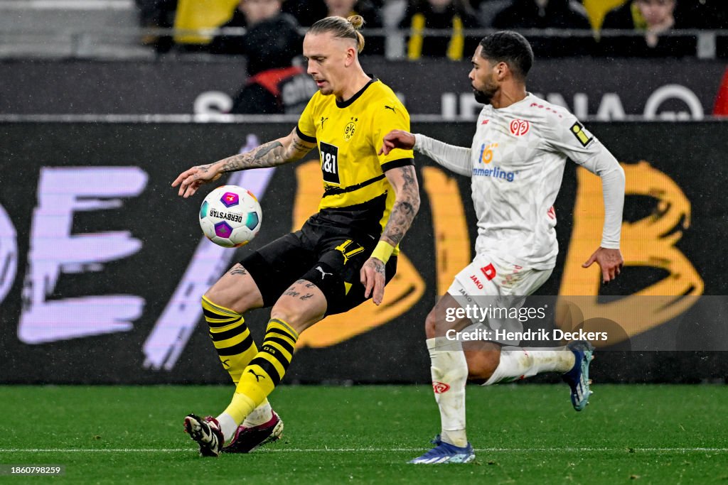 Mwolf Marius Wolf of Borussia Dortmund in action during the Bundesliga ...