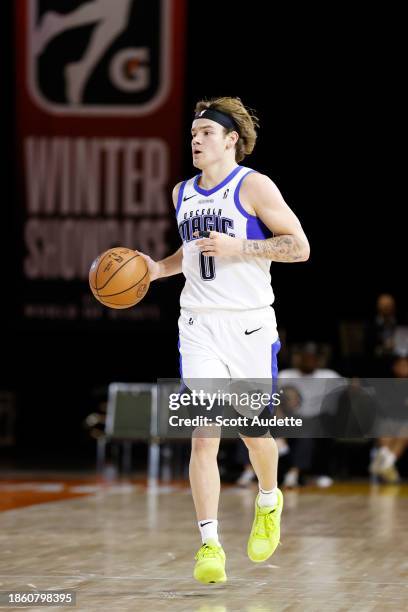 Mac McClung of the Osceola Magic handles the ball during the game against the South Bay Lakers during the 2023 G League Winter Showcase on December...