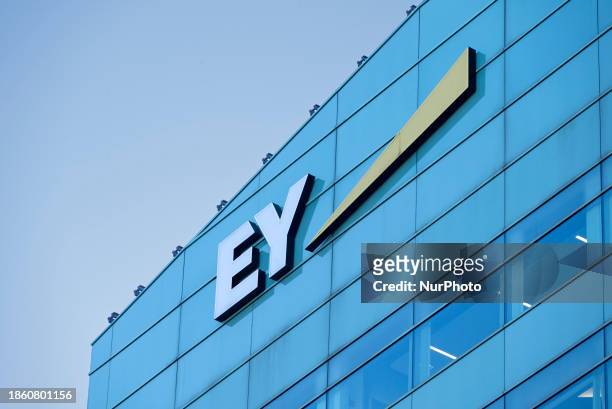 The Ernst &amp; Young office is seen in Detroit, Michigan, on December 19, 2023.