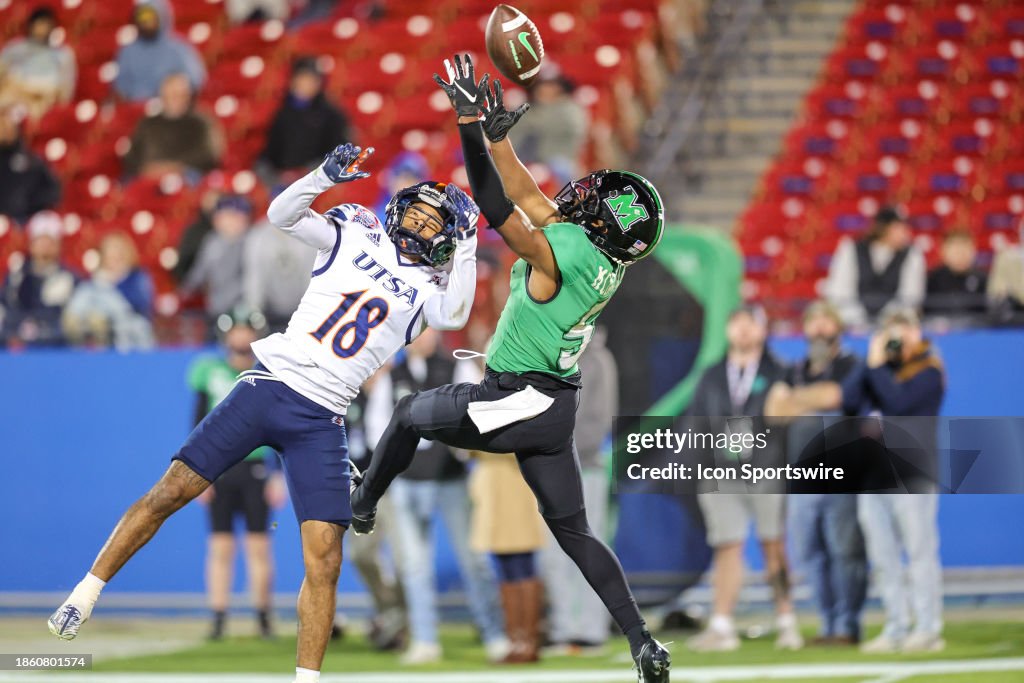 COLLEGE FOOTBALL: DEC 19 Scooter's Coffee Frisco Bowl - UTSA vs Marshall