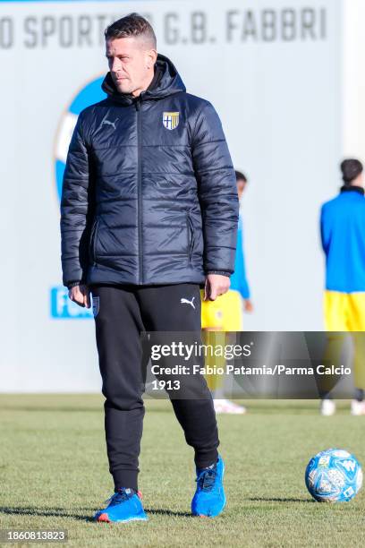 Marcello Gazzola assistant coach of Parma Primavera 2 team before the match beetwen Spal on December 16, 2023 in Ferrara, Italy.