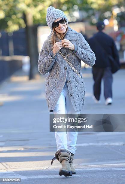 Actress Sarah Jessica Parker is seen in the West Villageon October 28, 2013 in New York City.