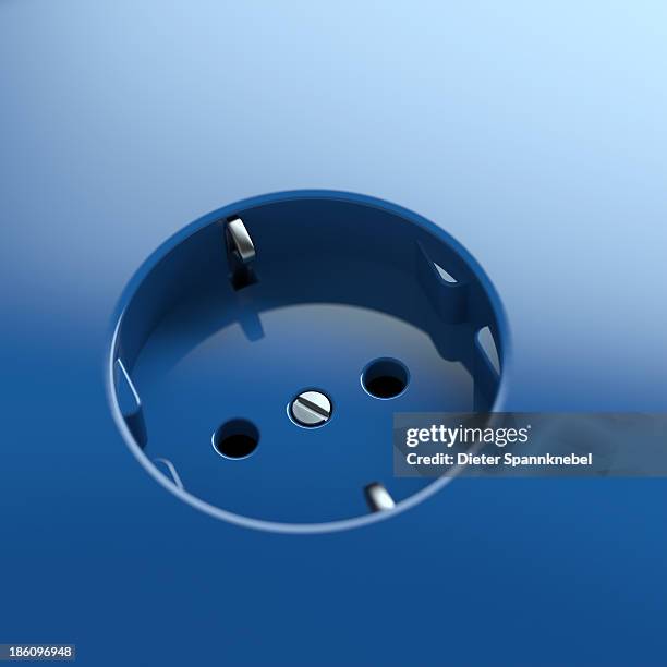 blue socket with background area - circle powerpoint stock illustrations