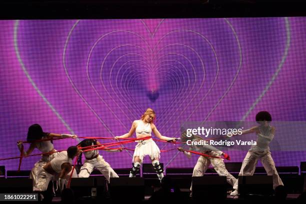 AleXa performs onstage during iHeartRadio Y100's Jingle Ball 2023 at Amerant Bank Arena on December 16, 2023 in Miami, Florida.