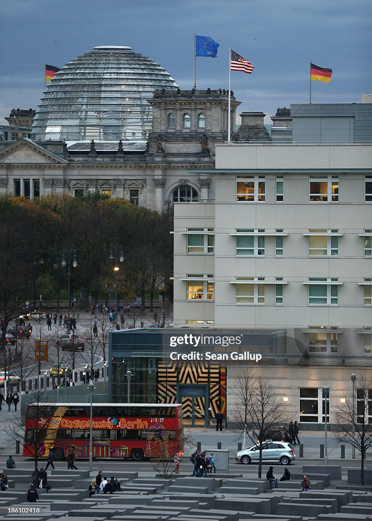 The U S Embassy Stands Near The Reichstag Seat Of The Bundestag On the-u-s-embassy-stands-near-the-reichstag-seat-of-the-bundestag-on