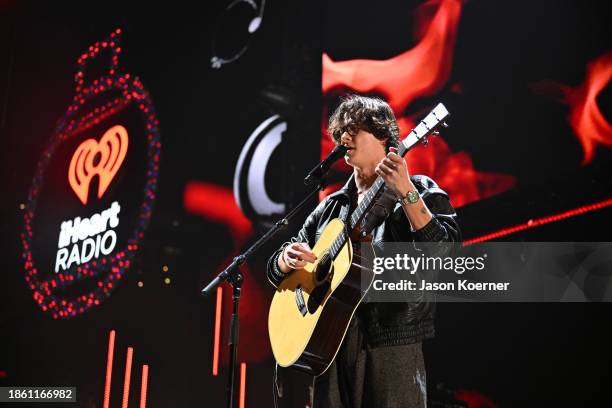David Kushner performs onstage during iHeartRadio Y100's Jingle Ball 2023 at Amerant Bank Arena on December 16, 2023 in Miami, Florida.