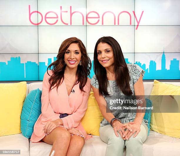 Bethenny hosts Farrah Abraham and Bethenny tests infomercial product at CBS Broadcast Center on October 25, 2013 in New York City.