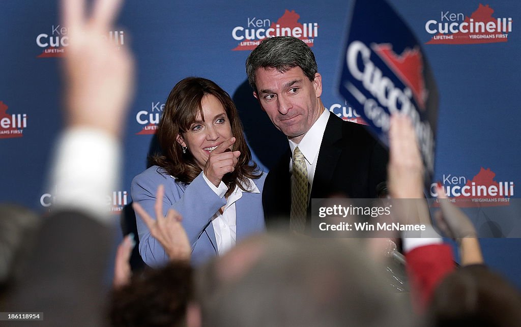 Rand Paul Joins Ken Cuccinelli At Campaign Rally In Virginia