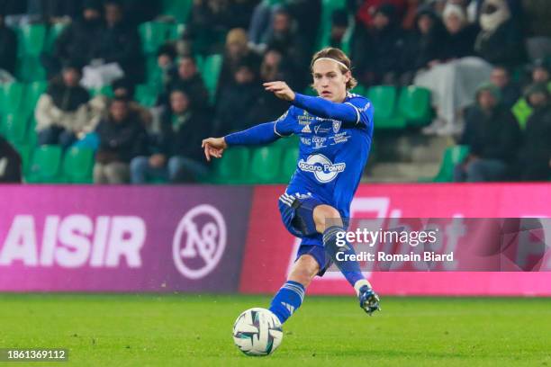 Tom DUCROCQ of Bastia during the Ligue 2 BKT match between Association Sportive de Saint-Etienne and Sporting Club Bastiais at Stade...