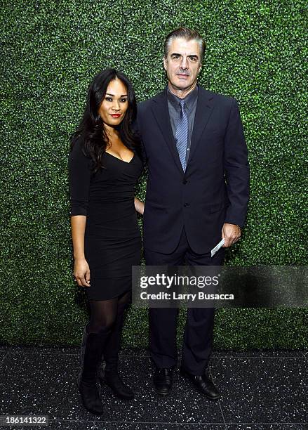 Actor Chris Noth and wife Tara Wilson arrive as Ralph Lauren Presents Exclusive Screening Of Hitchcock's To Catch A Thief Celebrating The Princess...