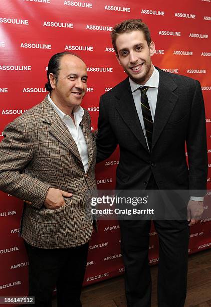 Prosper Assouline and Ignazio Cipriani attend Assouline and Cipriani host the launch of "Simply Italian" at Cipriani Wall Street on October 28, 2013...