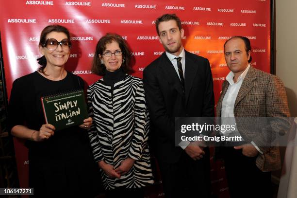 Martine Assouline, Editor-in-Chief at Gotham Magazine Catherine Sabino, Ignazio Cipriani and Prosper Assouline attend Assouline and Cipriani host the...