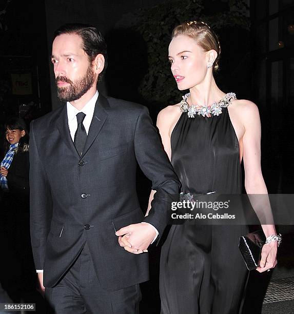 Michael Polish and Kate Bosworth are seen in Soho on October 28, 2013 in New York City.