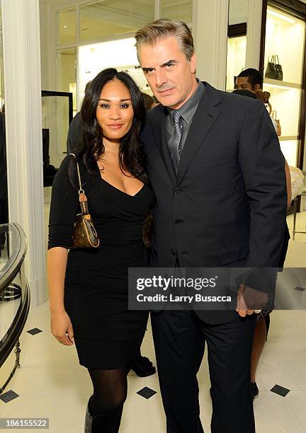 Actor Chris Noth and Tara Wilson attend Ralph Lauren Presents Exclusive Screening Of Hitchcock's To Catch A Thief Celebrating The Princess Grace...