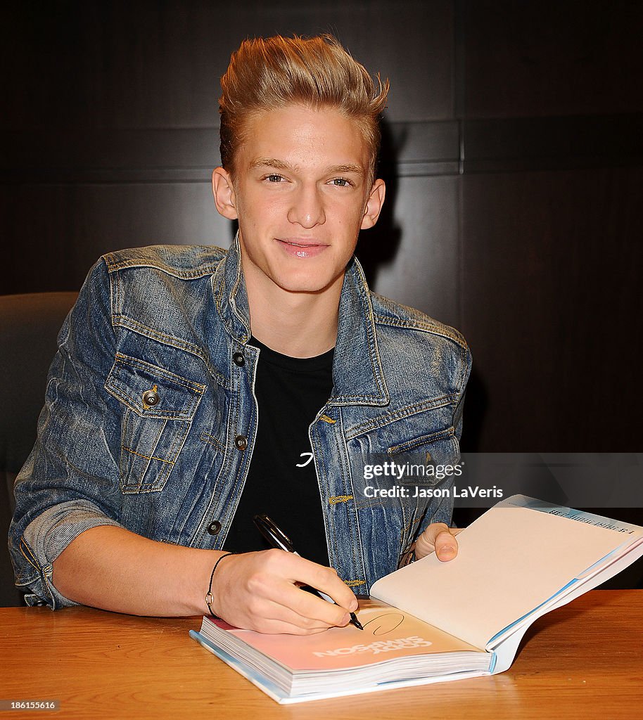 Jacque Rae Cody Simpson Cody Simpson signs copies of his new book
