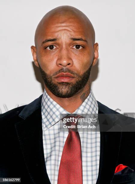 Cast member Joe Budden appears at the VH1 "Love & Hip Hop" Season 4 Premiere at Stage 48 on October 28, 2013 in New York City.