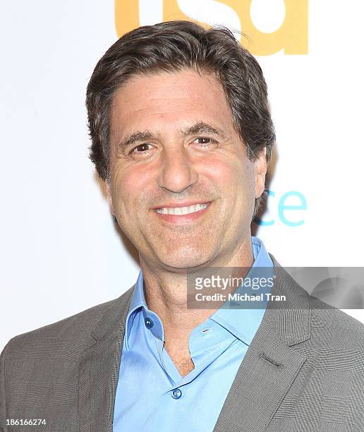 Steven Levitan arrives at USA Network Hosts "Modern Family" fan appreciation day held at Westwood Village Theatre on October 28, 2013 in Westwood,...