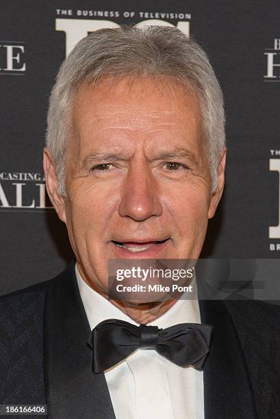 Television Personality Alex Trebek attends the Broadcasting and Cable 23rd Annual Hall of Fame Awards Dinner at The Waldorf Astoria on October 28,...