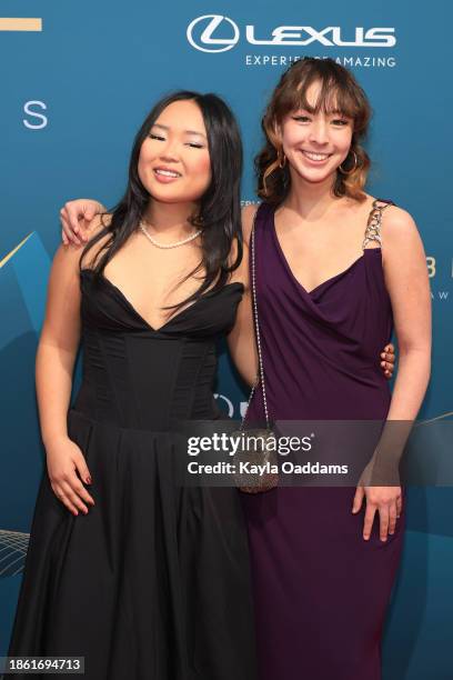 Ella Jay Basco and Aubrey Anderson-Emmons attends the 21st Annual Unforgettable Gala at The Beverly Hilton on December 16, 2023 in Beverly Hills,...