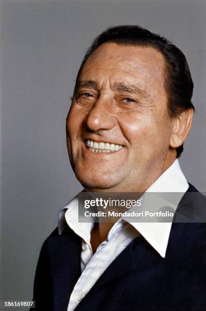 Portrait of Italian actor and director Alberto Sordi. 1979.