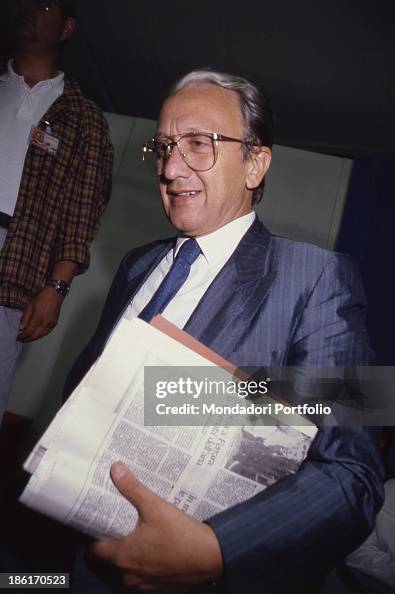 Italian Judge Italian judge of the Antimafia Pool Ferdinando Imposimato smiling ...