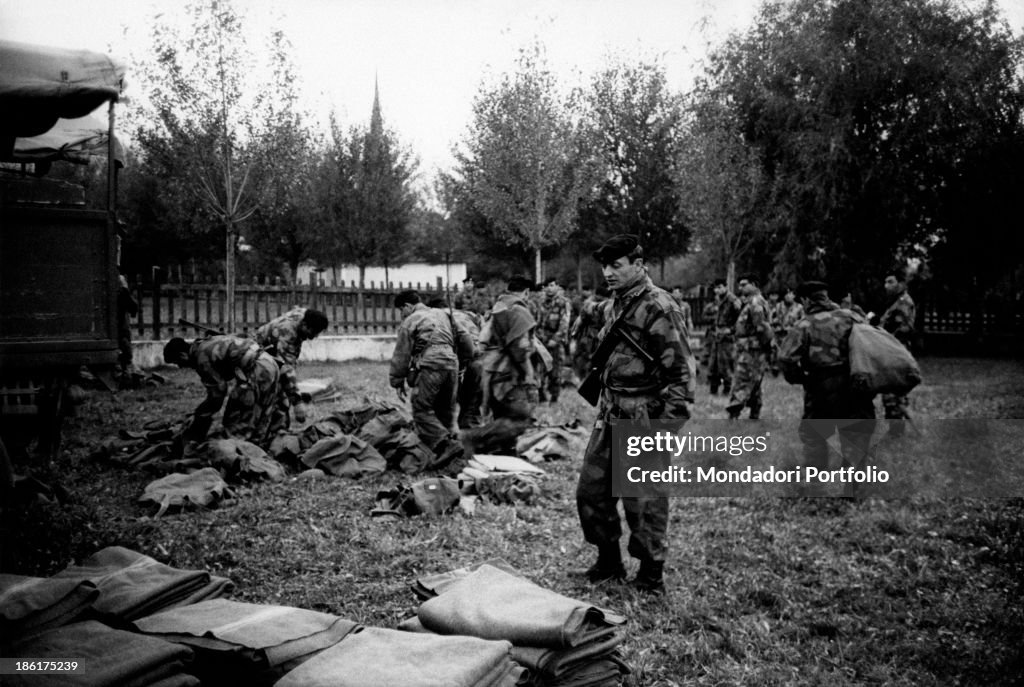 Some militaries arranging a camping