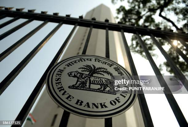 The facade of the Reserve Bank of India head office in Mumbai on October 29, 2013. India's new central bank governor has hiked the key interest rate...