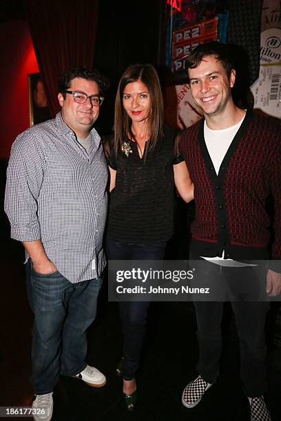 Bobby Moynihan, Jill Hennessy and Taran Killam attend the LAByrinth Theater Company Celebrity Charades 2013 benefit gala at Capitale on October 28,...