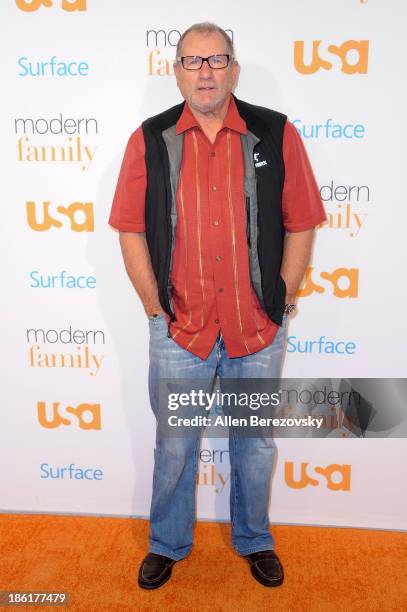 Actor Ed O'Neill arrives at the "Modern Family" Fan Appreciation Day hosted by USA Network at Westwood Village on October 28, 2013 in Los Angeles,...