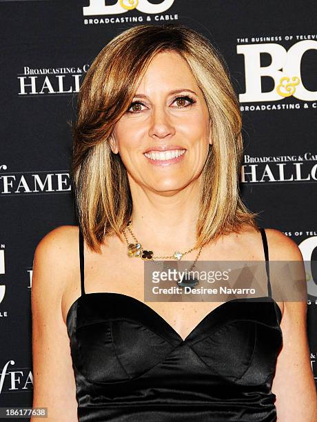 Fox News TV anchor Alisyn Camerota attends the Broadcasting And Cable 23rd Annual Hall Of Fame Awards dinner at The Waldorf Astoria on October 28,...
