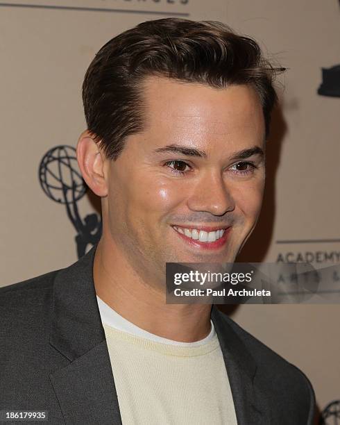 Actor Andrew Rannells attends the Television Academy's presentation of 10 Years After "The Prime Time Closet - A History Of Gays And Lesbians On TV"...