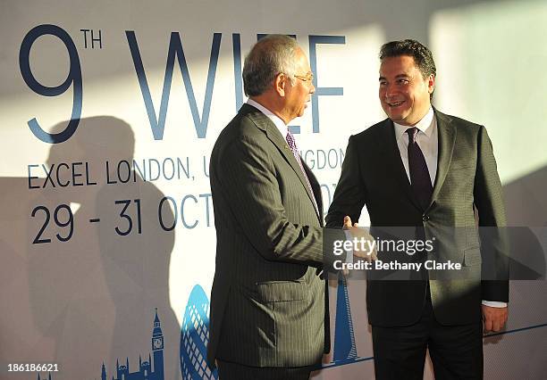 The Honourable Dato' Sri Mohd Najib Tun Abdul Razak, Prime Minister of Malaysia & Patron, WIEF Foundation greets H.E. Ali Babacan, Deputy Prime...