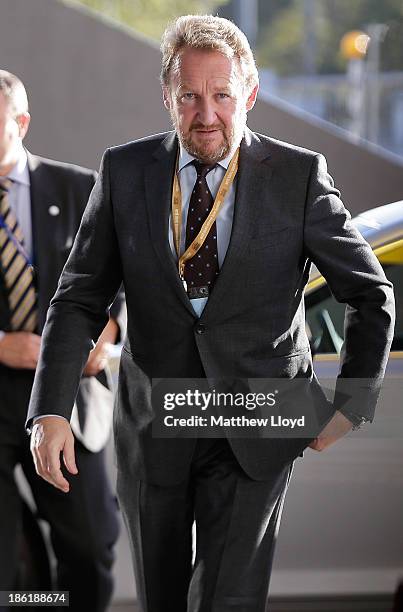 Bakir Izetbegovic, Member of the Presidency, Bosnia and Herzegovina arrives at the 9th World Islamic Economic Forum at ExCel on October 29, 2013 in...