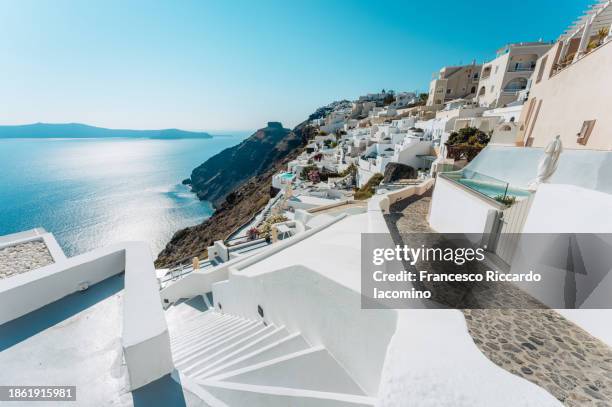 fira, santorini island, cyclades, greece. - ilhas gregas imagens e fotografias de stock