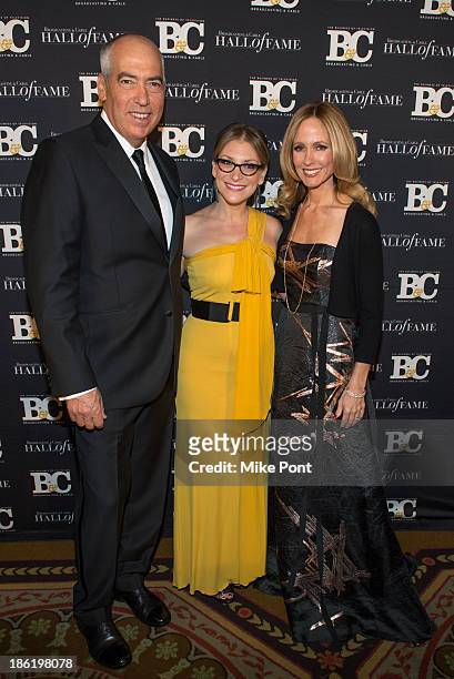 Gary Newman , Melissa Grego and Dana Walden attend the Broadcasting and Cable 23rd Annual Hall of Fame Awards Dinner at The Waldorf Astoria on...
