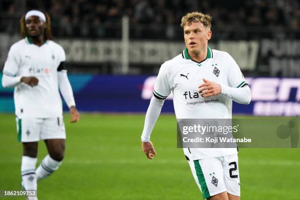 Robin Hack of Borussia Moenchengladbach looks on during the Bundesliga match between Borussia Mönchengladbach and SV Werder Bremen at Borussia Park...