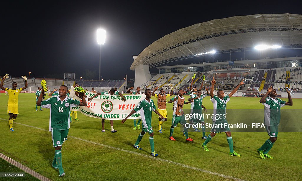 Nigeria v Iran: Round of 16 - FIFA U-17 World Cup UAE 2013