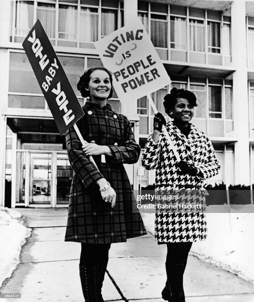 Pro-Voting Female Demonstrators