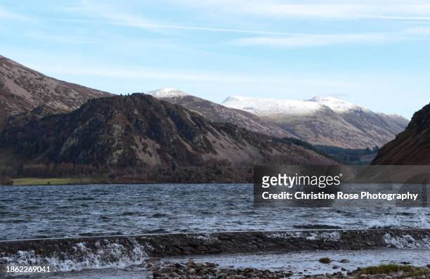 winter at ennerdale  in the english lake district - ennerdale water stock pictures, royalty-free photos & images