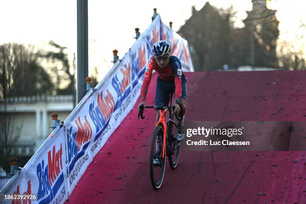 Thomas Pidcock of The United Kingdom and Team INEOS Grenadiers competes during the 14th UCI Cyclo-Cross World Cup Namur 2023, Men's Elite on December...