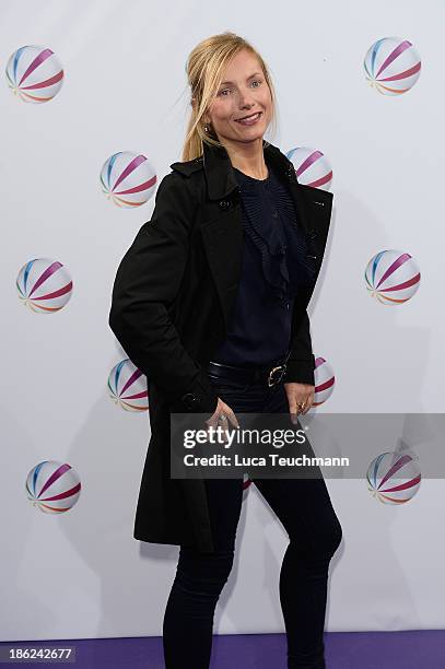 Nadja Uhl attend 'In einem wilden Land' Premiere at Astor Film Lounge on October 29, 2013 in Berlin, Germany.