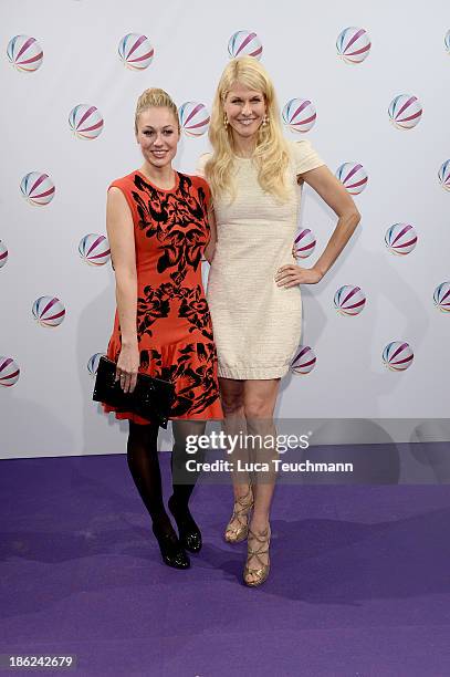 Ruth Moschner and Natascha Gruen attend 'In einem wilden Land' Premiere at Astor Film Lounge on October 29, 2013 in Berlin, Germany.