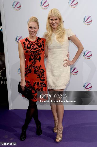 Ruth Moschner and Natascha Gruen attend 'In einem wilden Land' Premiere at Astor Film Lounge on October 29, 2013 in Berlin, Germany.