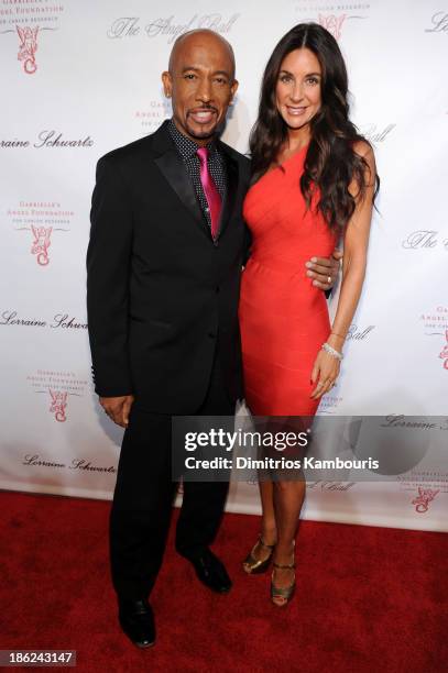 Personality Montel Williams and Tara Fowler attend Gabrielle's Angel Foundation Hosts Angel Ball 2013 at Cipriani Wall Street on October 29, 2013 in...