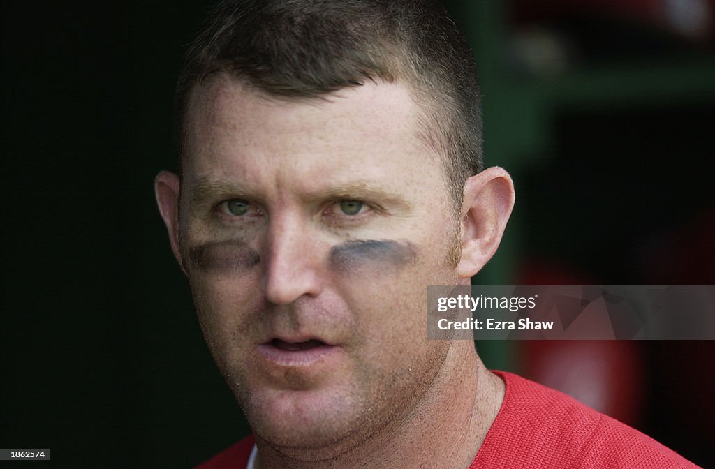 Jim Thome looks on