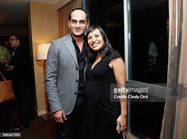 Actor Navid Negahban attends the Secrets of Homeland, a panel discussion of the SHOWTIME hit series "Homeland" at the Sheraton TriBeCa Club Lounge on...