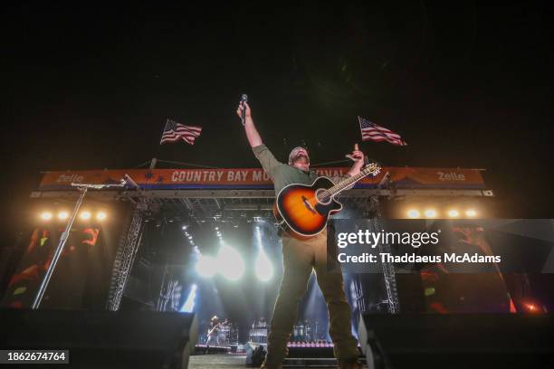 Lee Brice performs during Country Bay Music Festival at Miami Marine Stadium on November 12, 2023 in Key Biscayne, Florida.