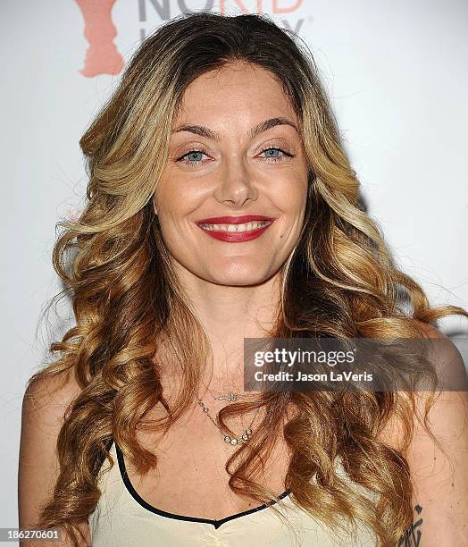 Chef Waylynn Lucas attends Share Our Strength's No Kid Hungry dinner at Ron Burkle's Green Acres Estate on October 29, 2013 in Beverly Hills,...