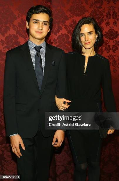 Kai Dugan and Jennifer Connelly attend the 19th Annual Artwalk NY at 82 Mercer on October 29, 2013 in New York City.