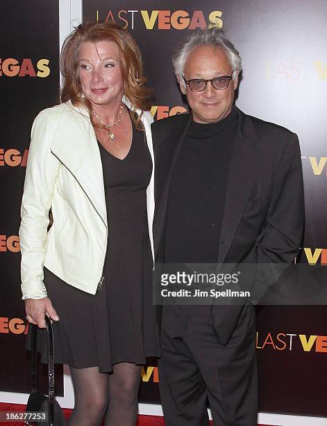Executive Producer Jeremiah Samuels and guest attend the "Last Vegas" premiere at the Ziegfeld Theater on October 29, 2013 in New York City.